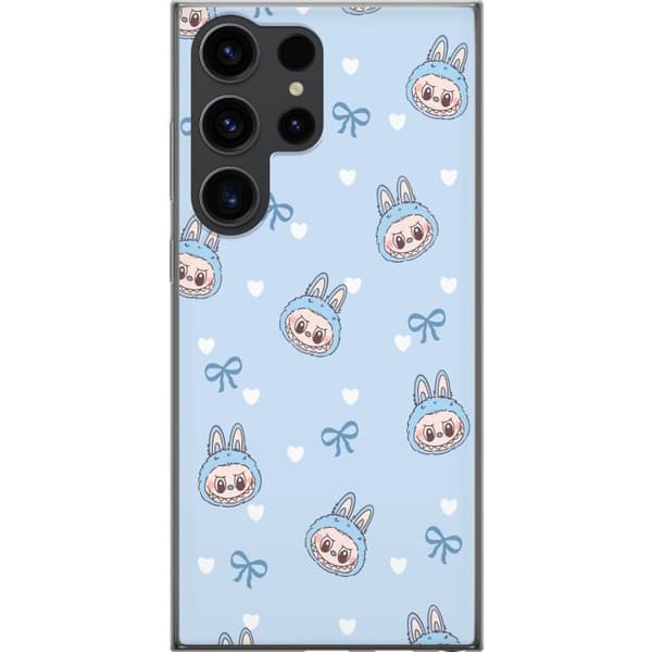 Samsung Galaxy S24 Ultra Gjennomsiktig deksel Eldigt monster i rødt og oransje