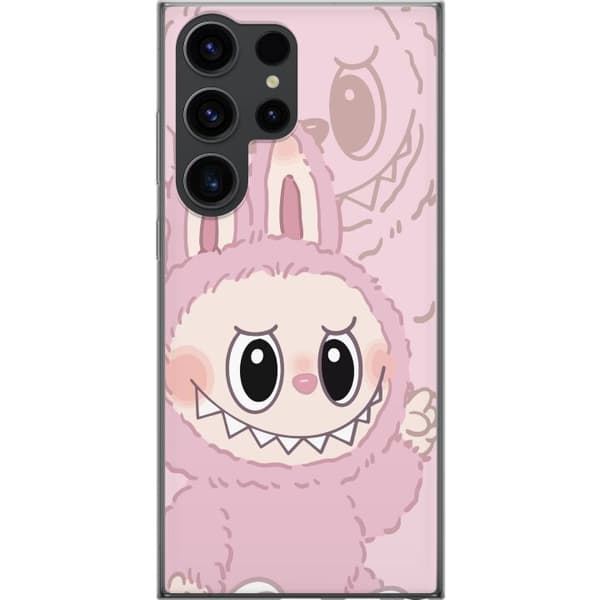 Samsung Galaxy S24 Ultra Gjennomsiktig deksel Labubu Floral Freak