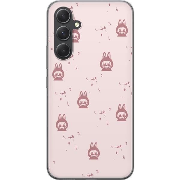 Samsung Galaxy S24+ Gennemsigtig cover Labubu Neon Pop - Neonfarvet pop art monster