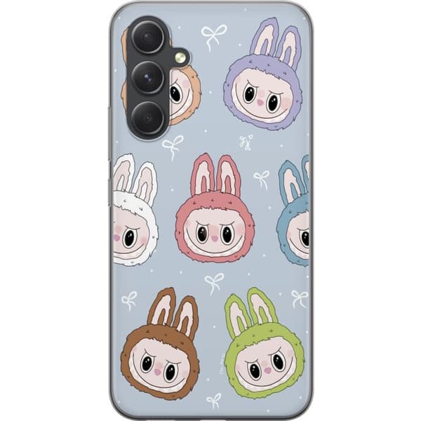 Samsung Galaxy S24+ Gennemsigtig cover Labubu Star mønster