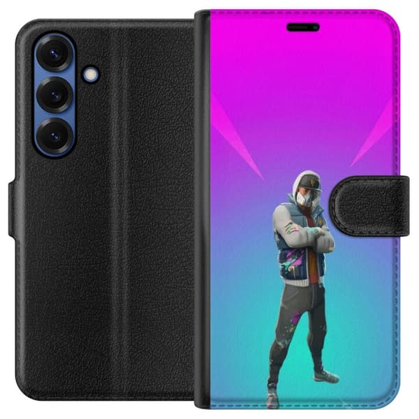 Samsung Galaxy S25+ Tegnebogsetui sort ridder fortnite