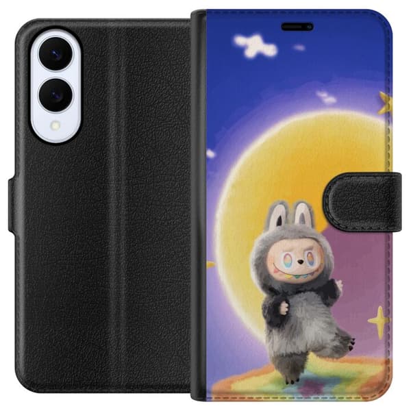 Samsung Galaxy S25 Edge Lompakkokotelo Labubu Neon Pop - Neonväri pop-taiteen hirviö