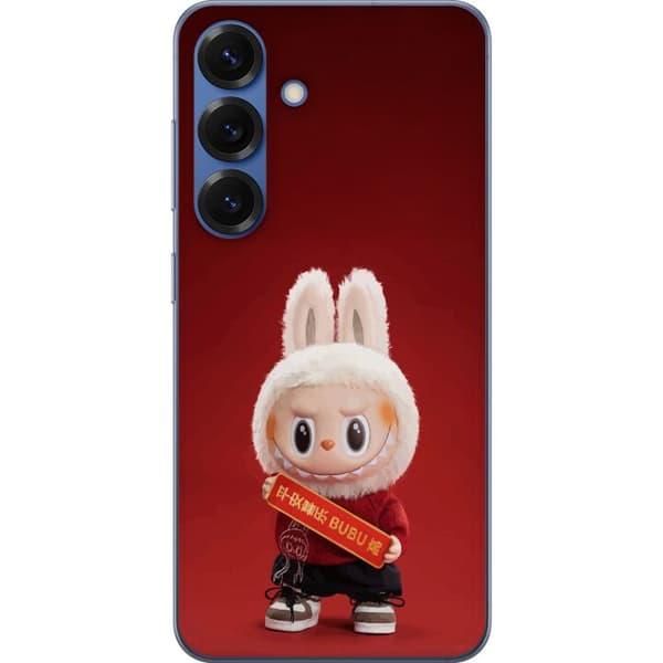 Samsung Galaxy S25+ Gennemsigtig cover Pop Mart The Monsters Labubu Held og Lykke Vinyl Plysdukke