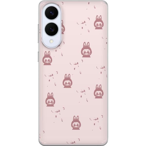 Samsung Galaxy S25 Edge Gennemsigtig cover Labubu Neon Pop - Neonfarvet pop art monster