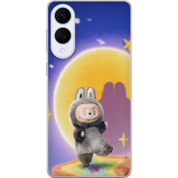 Samsung Galaxy S25 Edge Läpinäkyvä kuori Labubu Neon Pop - Neonväri pop-taiteen hirviö