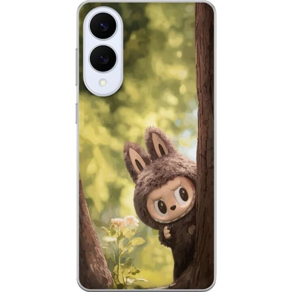 Samsung Galaxy S25 Edge Läpinäkyvä kuori Labubu Graffiti Vibes – Katutaide hirviömuodossa