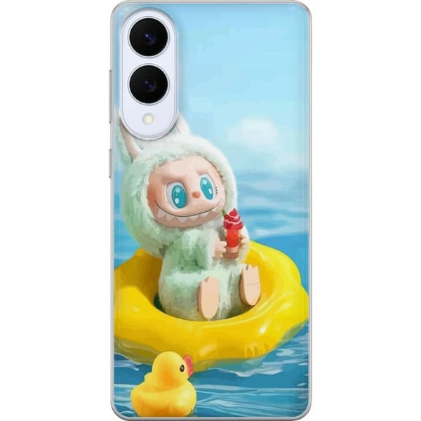 Samsung Galaxy S25 Edge Läpinäkyvä kuori Labubu Stripe Attack - Raidat kohtaavat hirviöt
