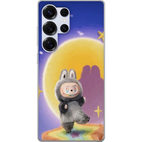 Samsung Galaxy S25 Ultra Gennemsigtig cover Labubu Neon Pop - Neonfarvet pop art monster
