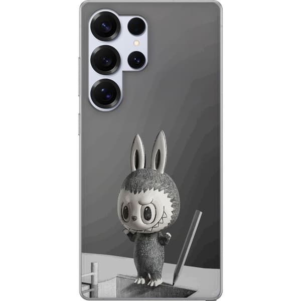 Samsung Galaxy S25 Ultra Läpinäkyvä kuori Pop Mart MEGA LABUBU LABUBU Sketch 1000%