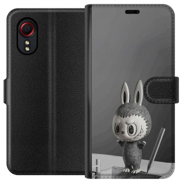 Samsung Galaxy Xcover 5 Tegnebogsetui Pop Mart MEGA LABUBU LABUBU Sketch 1000%