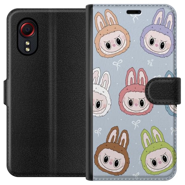 Samsung Galaxy Xcover 5 Tegnebogsetui Labubu Star mønster
