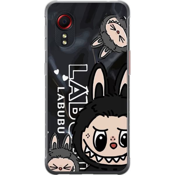 Samsung Galaxy Xcover 5 Gennemsigtig cover <nl>Labubu Black Energy - Sort mønster i gade stil