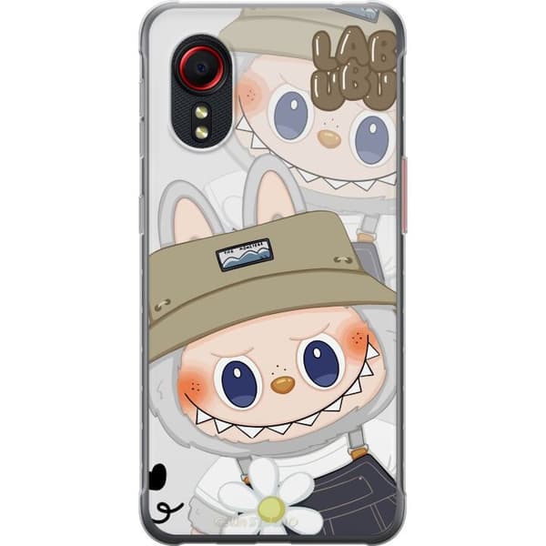 Samsung Galaxy Xcover 5 Gennemsigtig cover Labubu Minimal Mood - Enkel og stilren monsterdesign