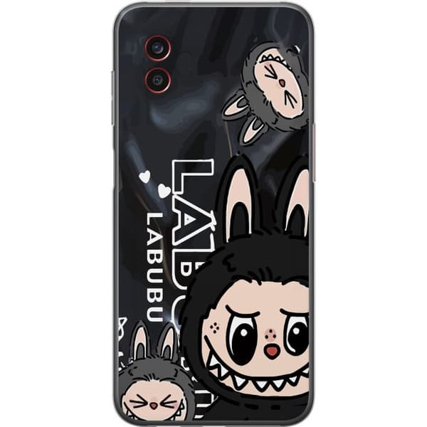 Samsung Galaxy Xcover6 Pro Gjennomsiktig deksel <nl>Labubu Black Energy - Svart mønster i gatestil