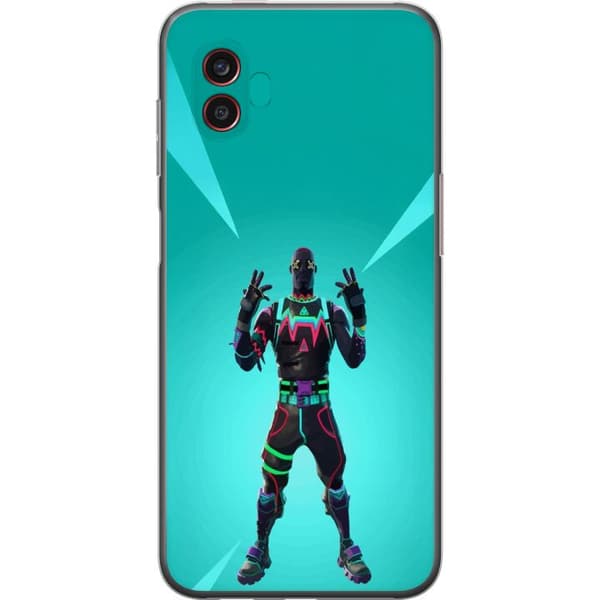 Samsung Galaxy Xcover6 Pro Gennemsigtig cover sort ridder fortnite