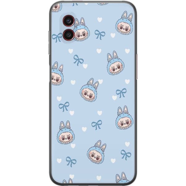 Samsung Galaxy Xcover6 Pro Gennemsigtig cover Labubu Ildånd
