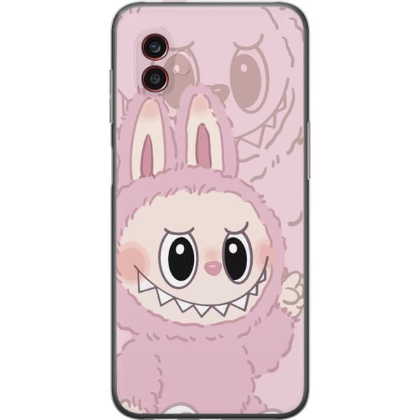 Samsung Galaxy Xcover6 Pro Gennemsigtig cover Labubu Floral Freak