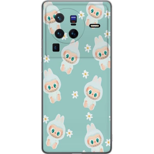 vivo X80 Pro Gjennomsiktig deksel Labubu Candy Vibes