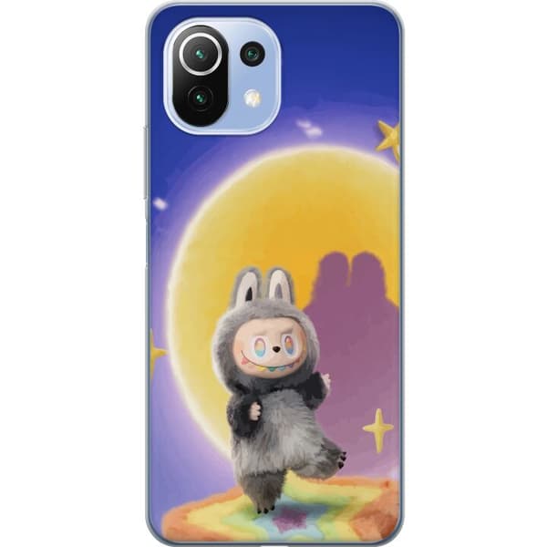 Xiaomi 11 Lite 5G NE Gjennomsiktig deksel Labubu Neon Pop - Neonfarget pop art-monster