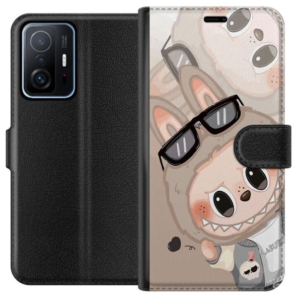 Xiaomi 11T Plånboksfodral Labubu Rainbow Chaos – Färgglatt monster i regnbågstoner