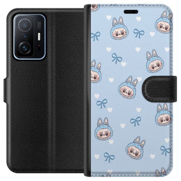 Xiaomi 11T Plånboksfodral Labubu Fire Spirit – Eldigt monster i rött och orange
