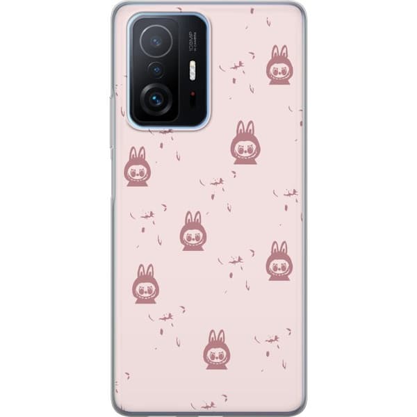 Xiaomi 11T Gennemsigtig cover Labubu Neon Pop - Neonfarvet pop art monster