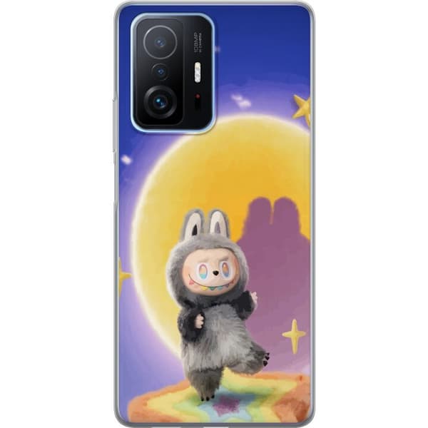 Xiaomi 11T Pro Gennemsigtig cover Labubu Neon Pop - Neonfarvet pop art monster