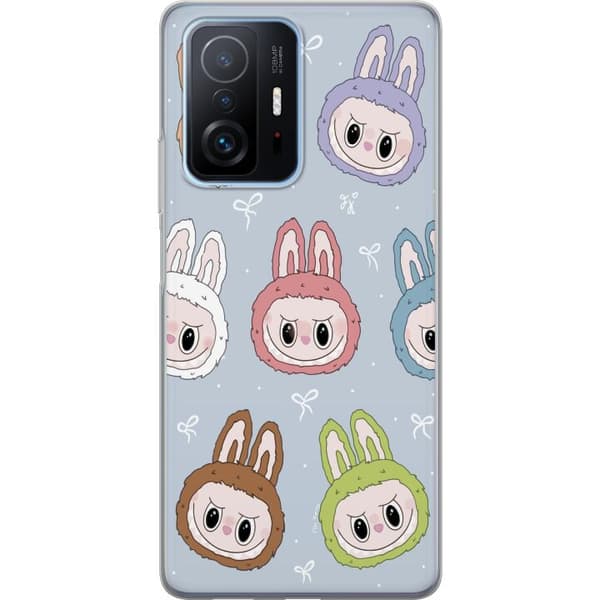Xiaomi 11T Pro Genomskinligt Skal Labubu Star Pattern – Stjärnmönstrat med monsterlook
