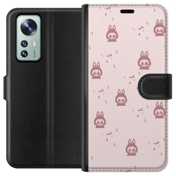 Xiaomi 12 Lompakkokotelo Labubu Neon Pop - Neonvärinen pop art hirviö