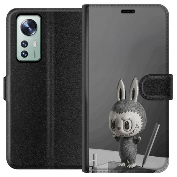 Xiaomi 12 Lompakkokotelo Pop Mart MEGA LABUBU LABUBU Sketch 1000%