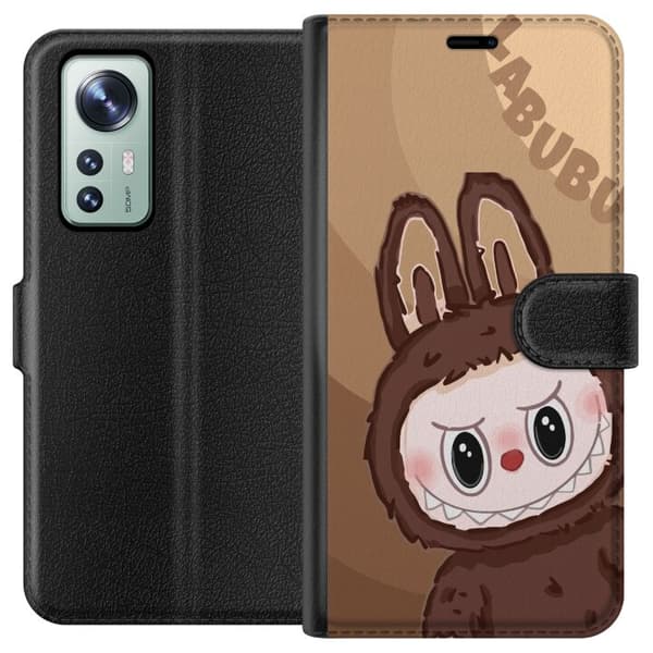 Xiaomi 12 Plånboksfodral Labubu Cloud Cutie – Vit och blå design med gullig stil