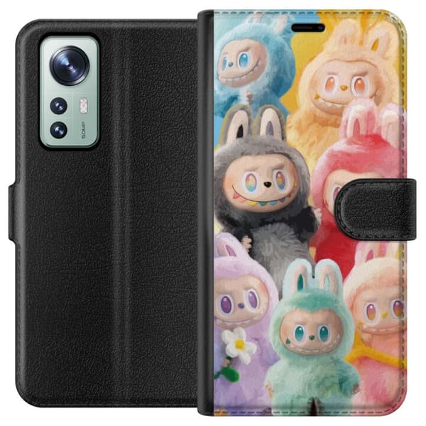 Xiaomi 12 Tegnebogsetui Labubu Skitse Stil