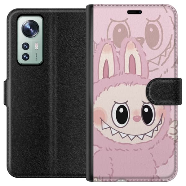 Xiaomi 12 Lompakkokotelo Labubu Floral Freak