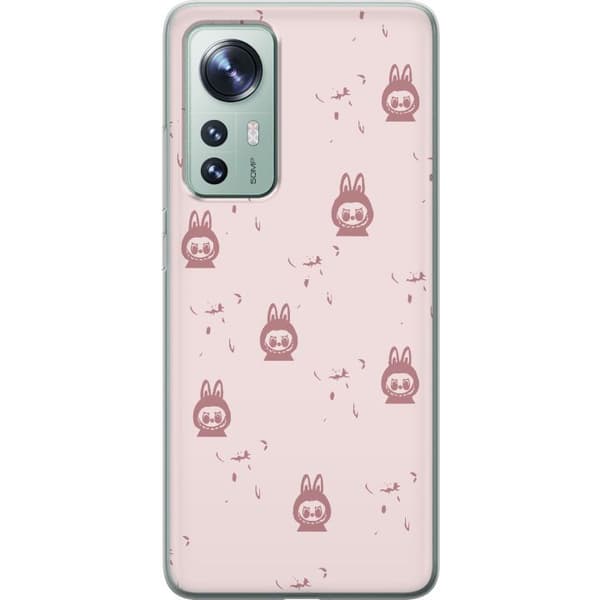 Xiaomi 12 Läpinäkyvä kuori Labubu Neon Pop - Neonvärinen pop art hirviö