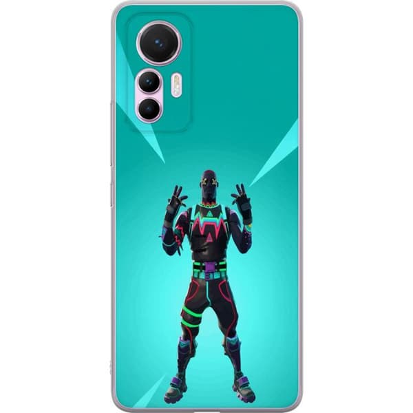 Xiaomi 12 Lite Gjennomsiktig deksel svart ridder fortnite