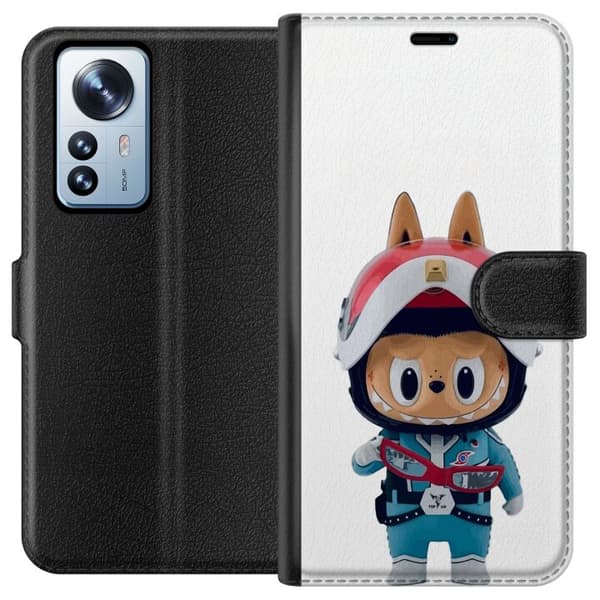 Xiaomi 12 Pro Lommeboketui How2work Labubu Monstrene x Ultraman Blue Figur