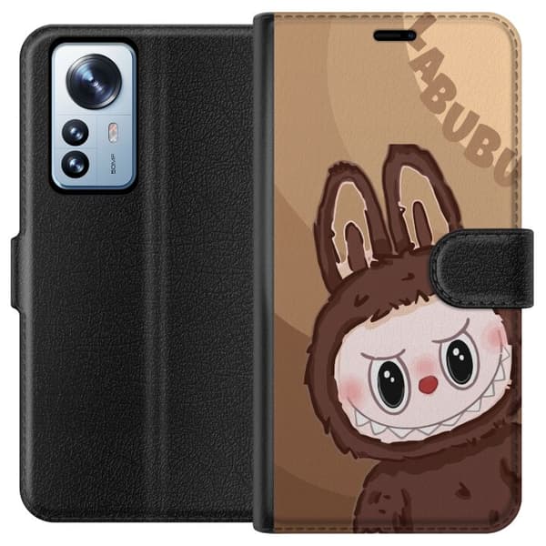 Xiaomi 12 Pro Plånboksfodral Labubu Cloud Cutie – Vit och blå design med gullig stil