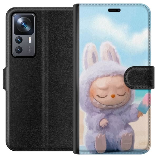 Xiaomi 12T Lompakkokotelo Labubu Vaaleanpunainen Tunnelma