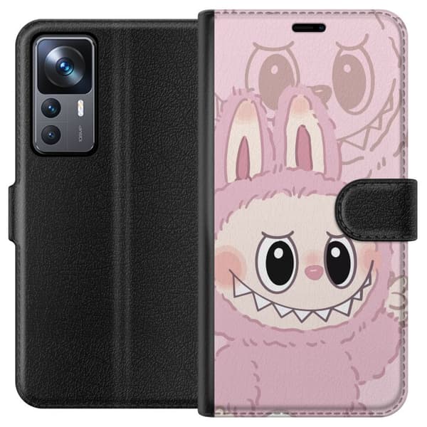 Xiaomi 12T Pro Plånboksfodral Labubu Floral Freak – Blommigt monster i vintage-stil