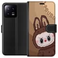 Miniatyrbilde 1 av 3: Xiaomi 13 Lommeboketui Labubu Sky Kosebamse - Hvit og Blå Design med Søt Stil