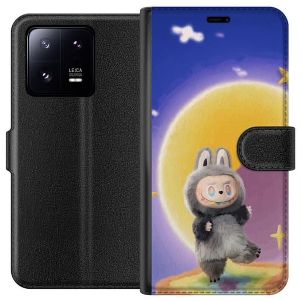 Xiaomi 13 Pro Lommeboketui Labubu Neon Pop - Neonfarget pop art-monster