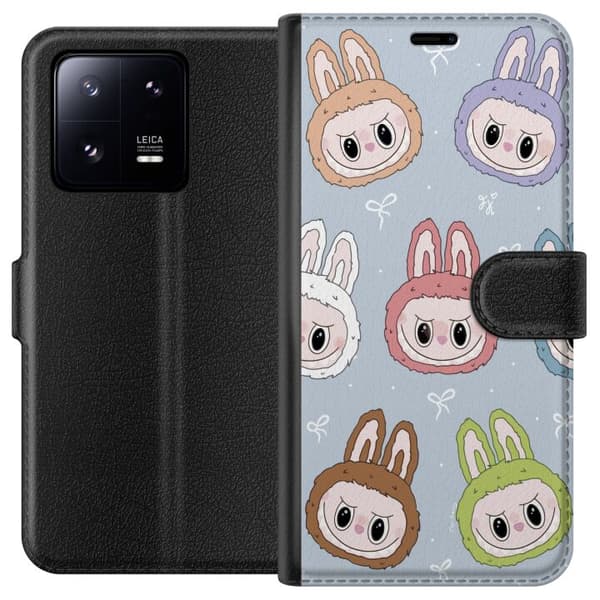 Xiaomi 13 Pro Plånboksfodral Labubu Star Pattern – Stjärnmönstrat med monsterlook