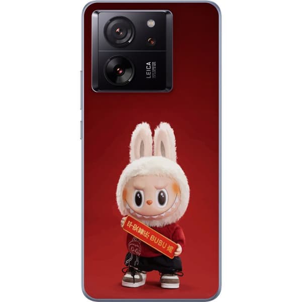 Xiaomi 13T Pro Gjennomsiktig deksel Pop Mart The Monsters Labubu Lykke til Vinyl Plysj Dukke