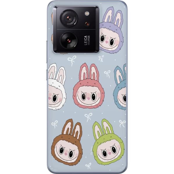 Xiaomi 13T Pro Genomskinligt Skal Labubu Star Pattern – Stjärnmönstrat med monsterlook