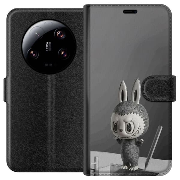 Xiaomi 13 Ultra Plånboksfodral Pop Mart MEGA LABUBU LABUBU Sketch 1000%