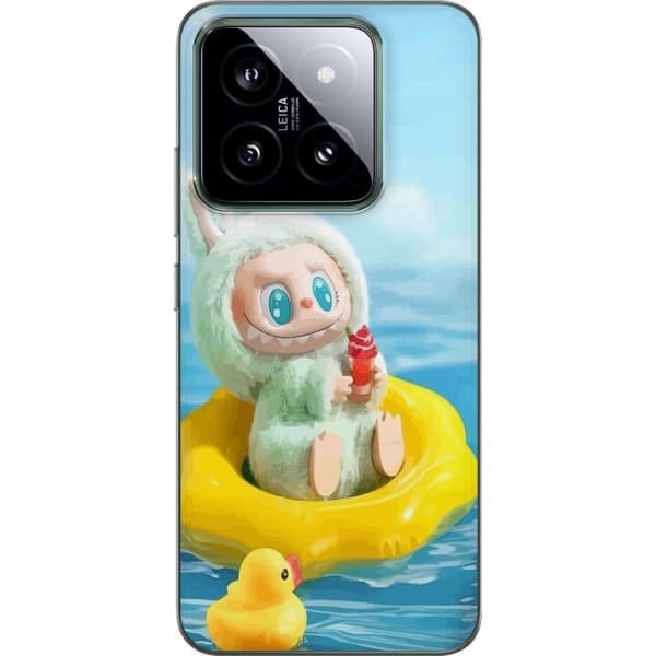 Xiaomi 14 Läpinäkyvä kuori Labubu Stripe Attack - Raidat kohtaavat hirviöt