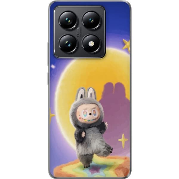 Xiaomi 14T Genomskinligt Skal Labubu Neon Pop – Neonfärgad pop art monster