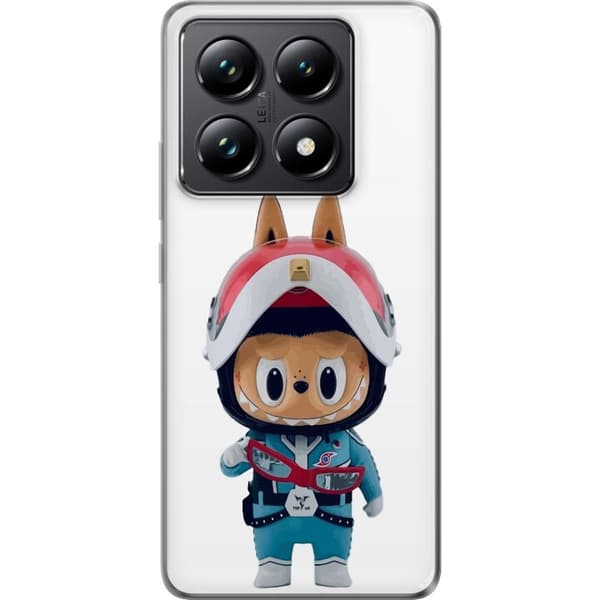 Xiaomi 14T Gjennomsiktig deksel How2work Labubu Monstrene x Ultraman Blue Figur