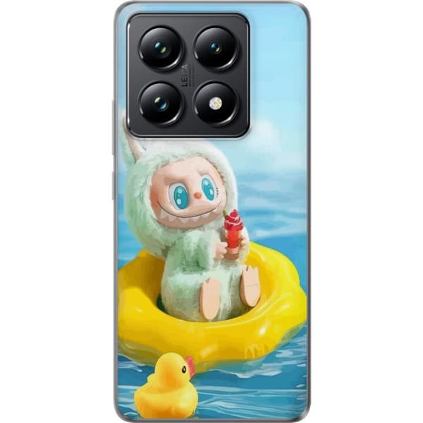 Xiaomi 14T Genomskinligt Skal Labubu Stripe Attack – Ränder möter monster