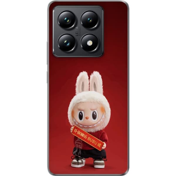 Xiaomi 14T Pro Gennemsigtig cover Pop Mart The Monsters Labubu Held og Lykke Vinyl Plysdukke